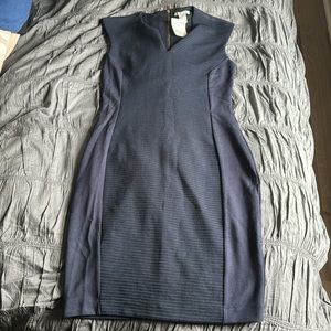 H&M Navy blue fitted sleeveless dress NWT